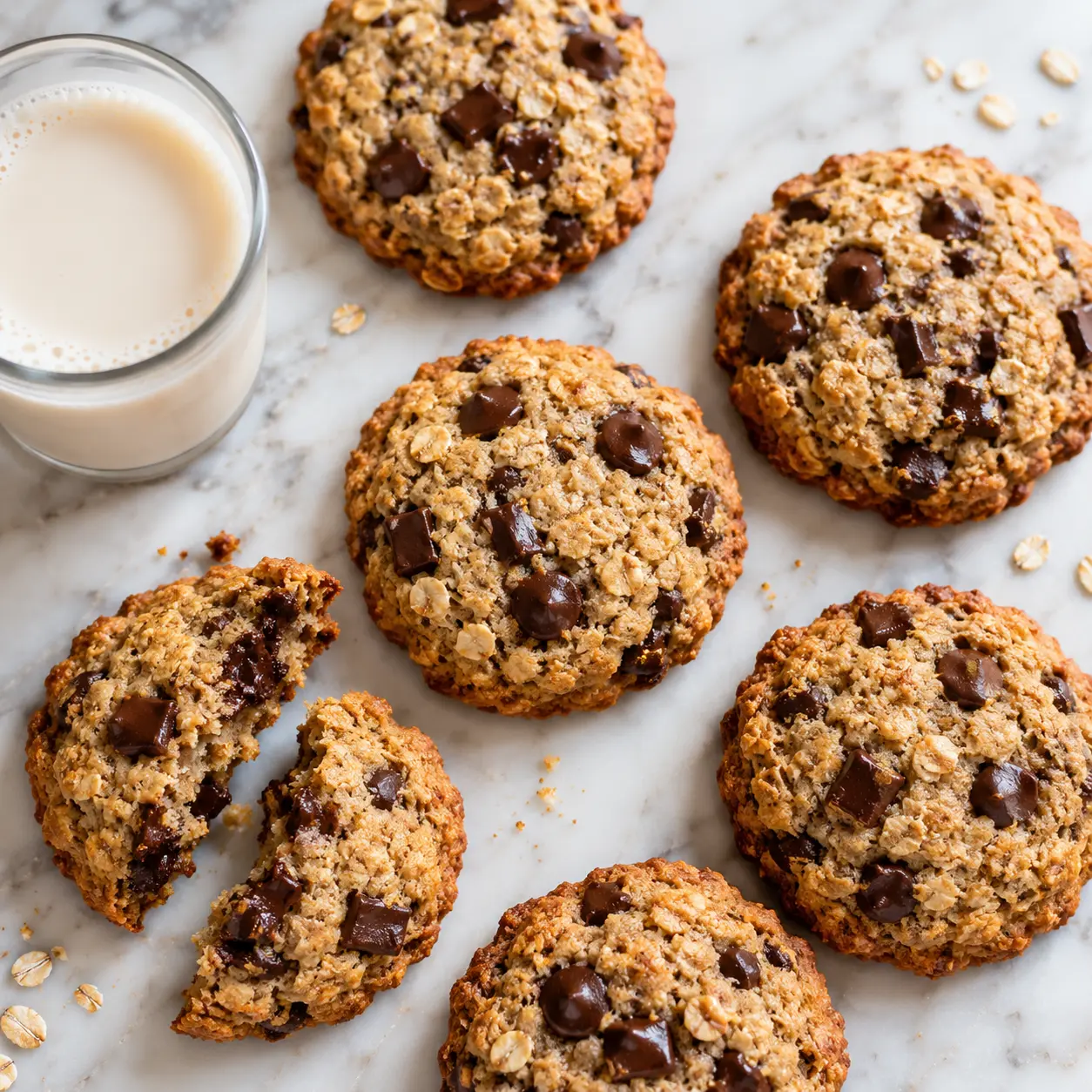 Cookies de avena y chocolate
